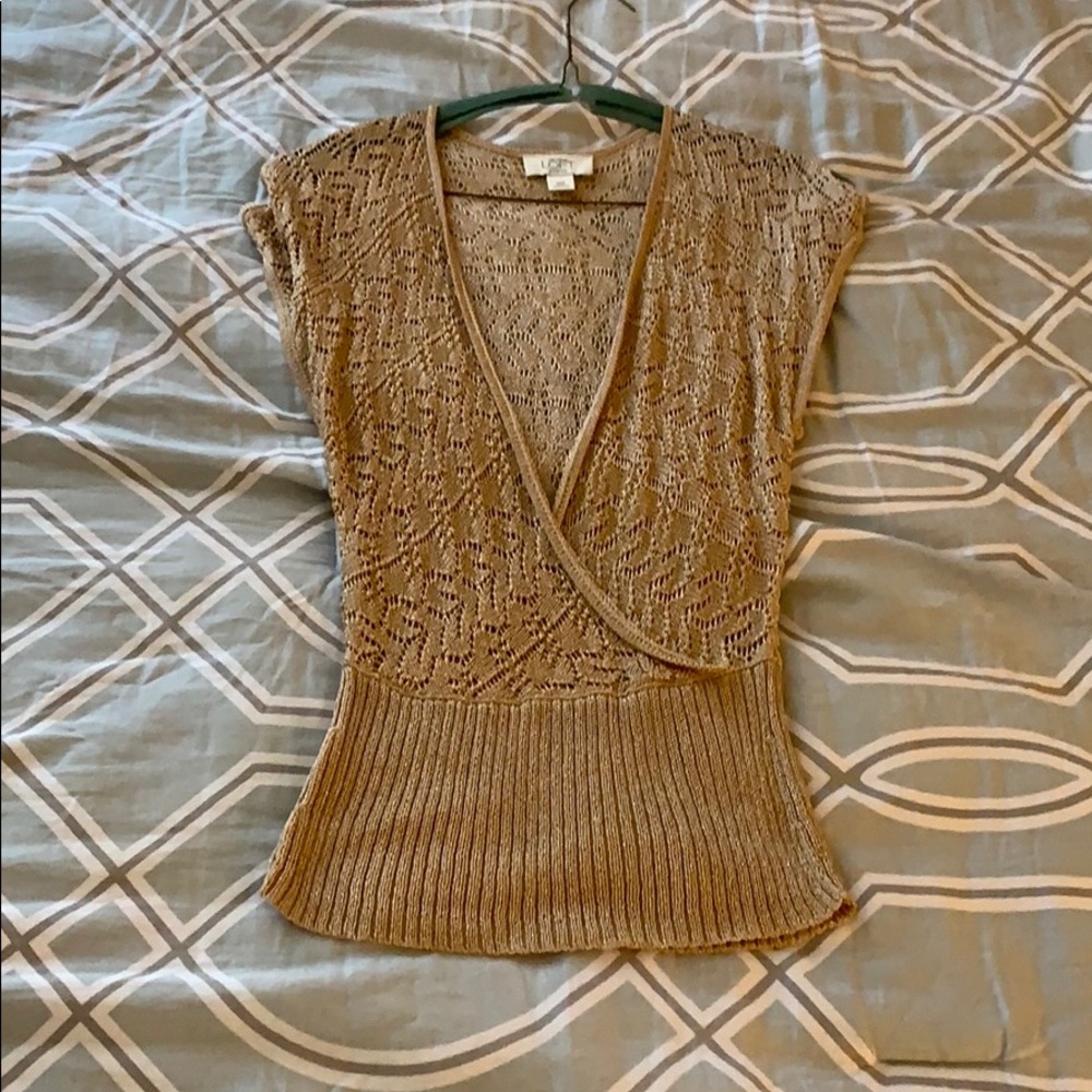 Loft Gold Lace top
